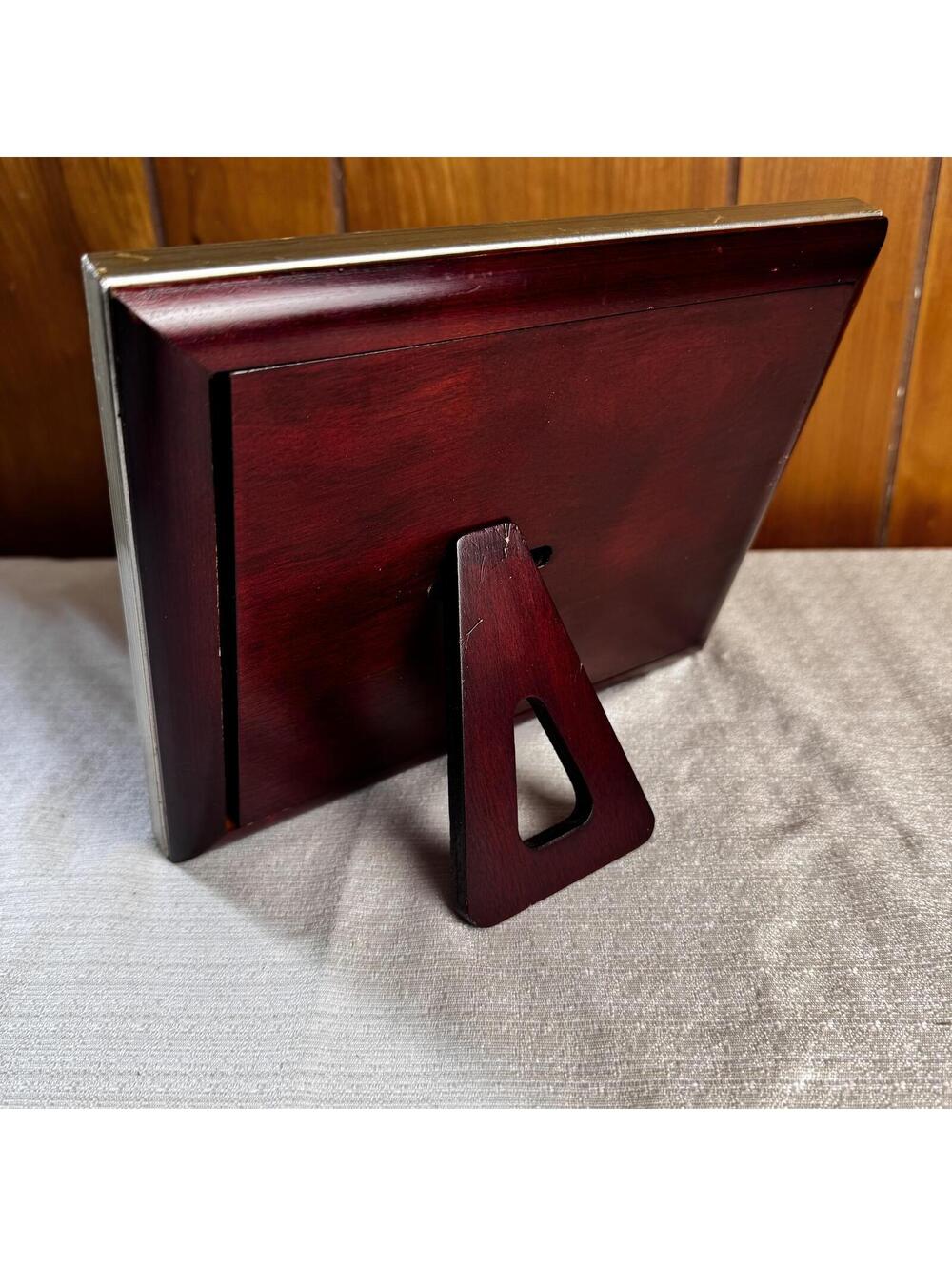 Vintage Wood Picture Frame 5x7 Photo Frame Bronze Textured Design - Picture 8 of 10